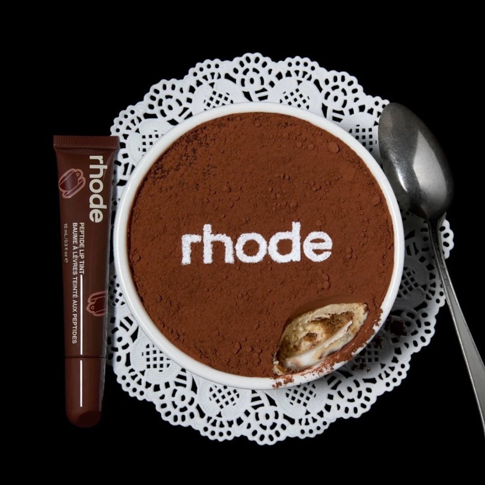 Rhode’s rich, velvety gloss that melts onto lips and smells like  tiramisu